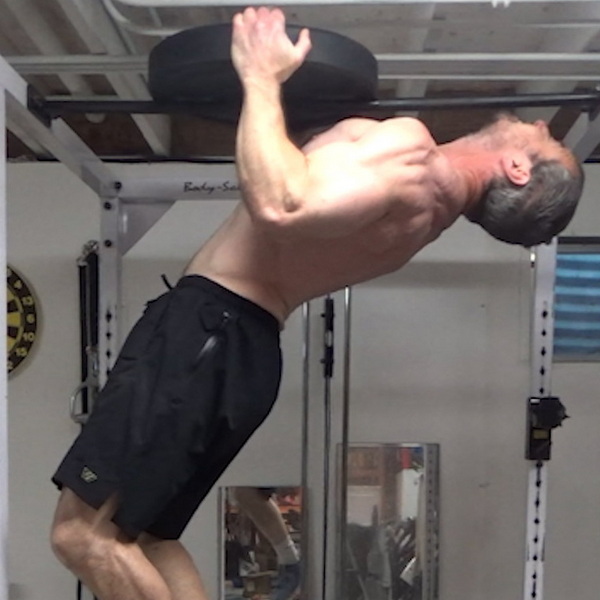 Plate-Balancing Sternum Pull-Ups